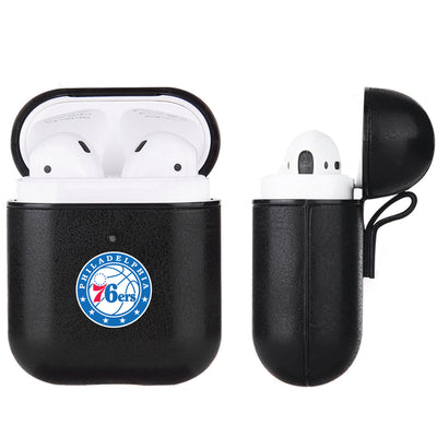 Philadelphia 76ers Black Apple Air Pod Leather Case