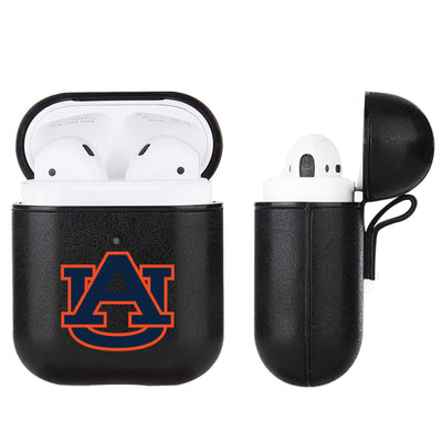 Auburn Tigers Primary Mark design Black Apple Air Pod Leather Case