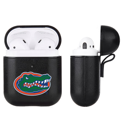 Florida Gators Primary Mark design Black Apple Air Pod Leather Case