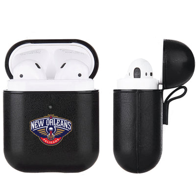 New Orleans Pelicans Black Apple Air Pod Leather Case