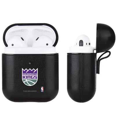 Sacramento Kings Black Apple Air Pod Leather Case