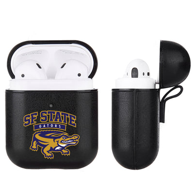 San Francisco State U Gators Primary Mark design Black Apple Air Pod Leather Case