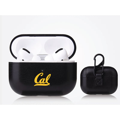 California Bears Primary Mark design Black Apple Air Pod Pro Leatherette