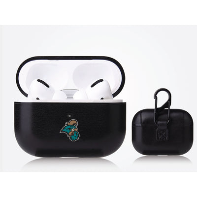Coastal Carolina Univ Chanticleers Primary Mark design Black Apple Air Pod Pro Leatherette