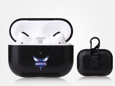 Charlotte Hornets Black Apple Air Pod Pro Leatherette