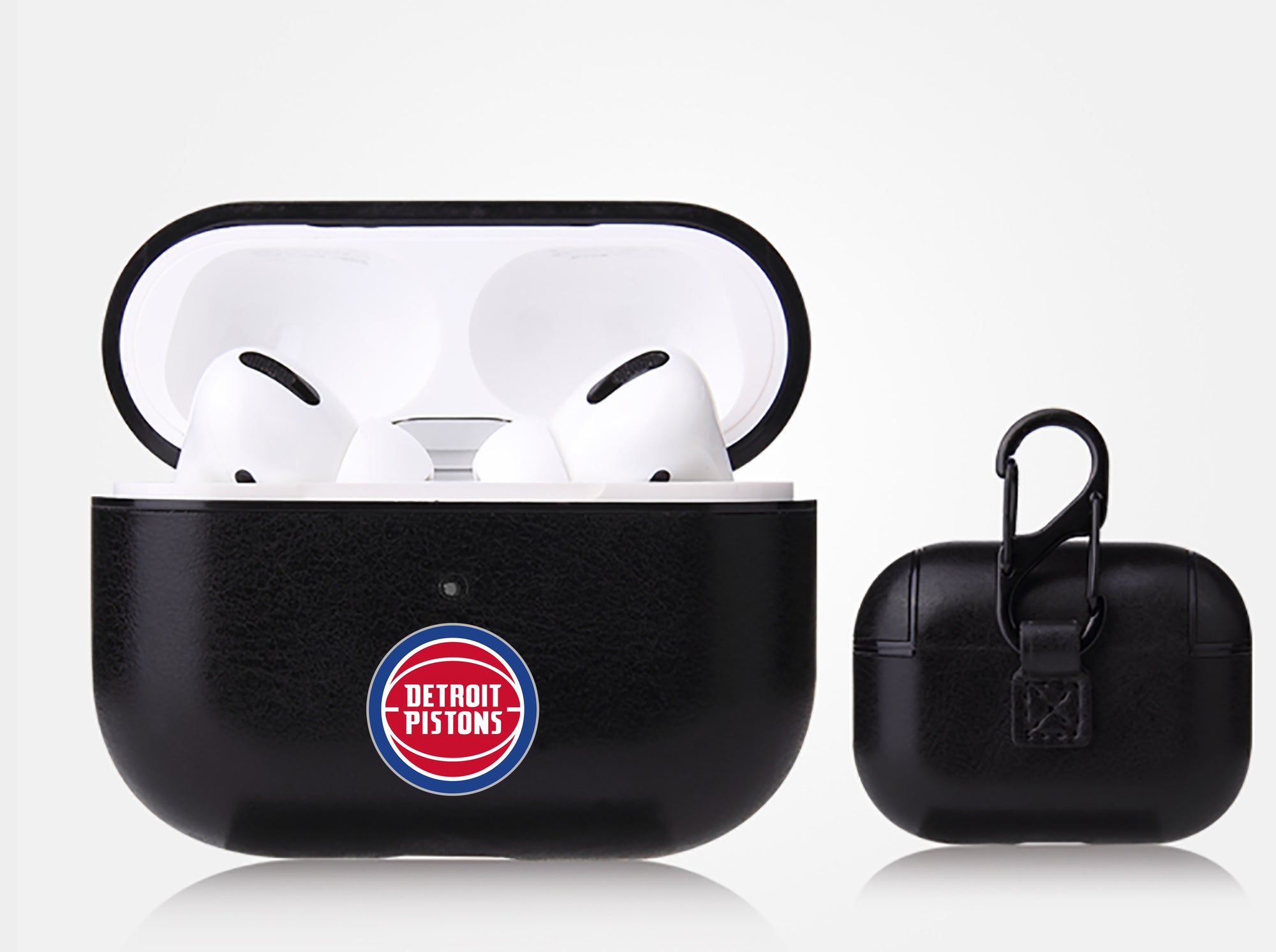 Detroit Pistons Black Apple Air Pod Pro Leatherette
