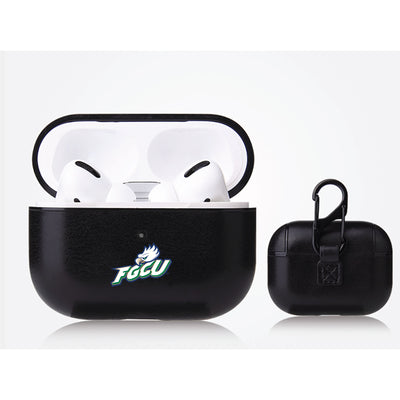 Florida Gulf Coast Eagles Primary Mark design Black Apple Air Pod Pro Leatherette