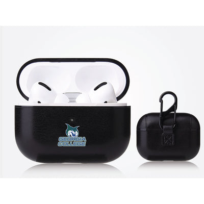 Georgia State University Panthers Primary Mark design Black Apple Air Pod Pro Leatherette