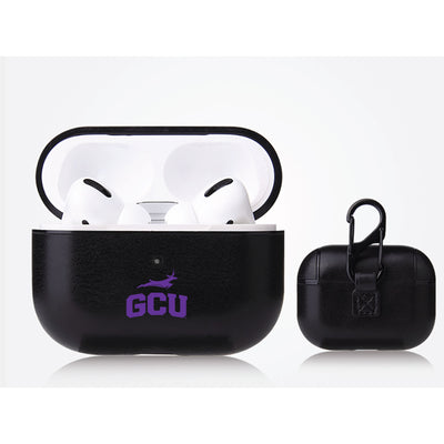 Grand Canyon Univ Antelopes Primary Mark design Black Apple Air Pod Pro Leatherette