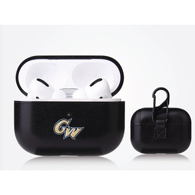 George Washington Colonials Primary Mark design Black Apple Air Pod Pro Leatherette