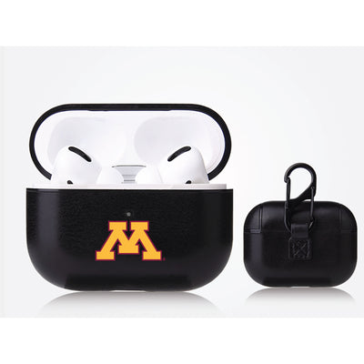 Minnesota Golden Gophers Primary Mark design Black Apple Air Pod Pro Leatherette