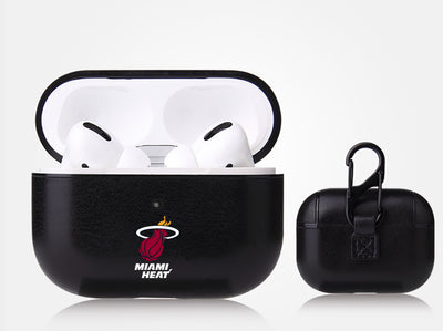 Miami Heat Black Apple Air Pod Pro Leatherette