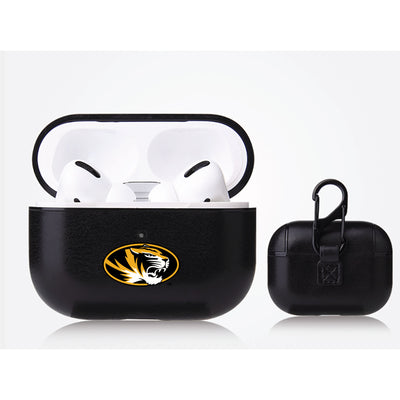 Missouri Tigers Primary Mark design Black Apple Air Pod Pro Leatherette