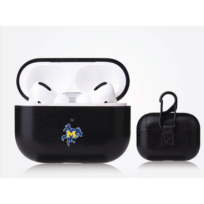 McNeese State Cowboys Primary Mark design Black Apple Air Pod Pro Leatherette