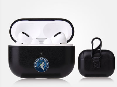 Minnesota Timberwolves Black Apple Air Pod Pro Leatherette