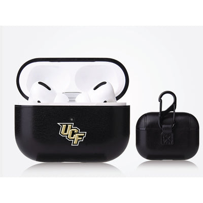 UCF Knights Primary Mark design Black Apple Air Pod Pro Leatherette