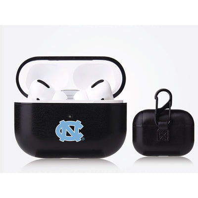 UNC Tar Heels Primary Mark design Black Apple Air Pod Pro Leatherette