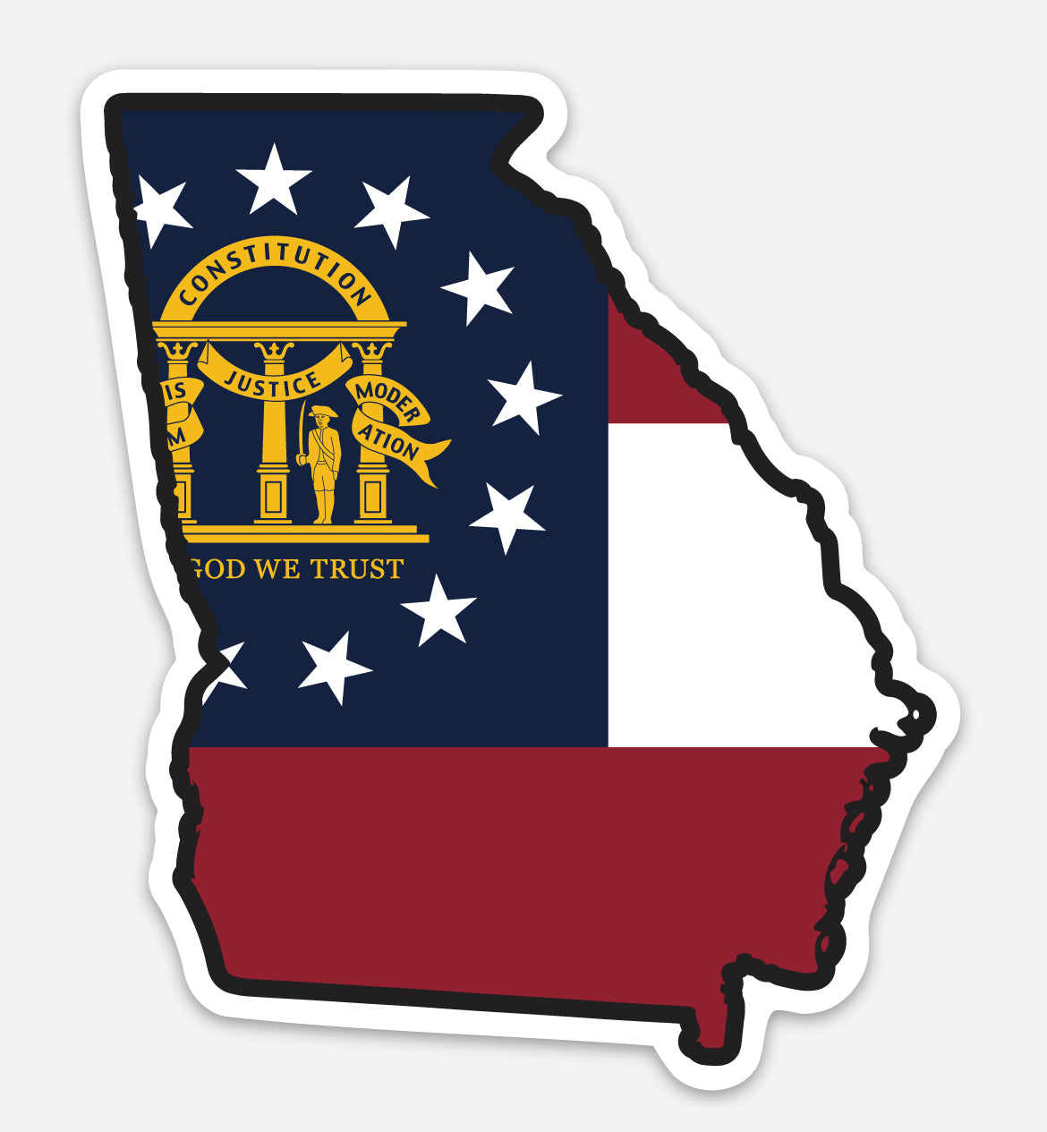 GA Flag - Decal by State & Co.