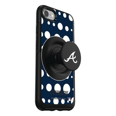 Atlanta Braves Otter + Pop Symmetry Case - Polka Dots