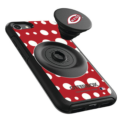 Cincinnati Reds Otter + Pop Symmetry Case - Polka Dots