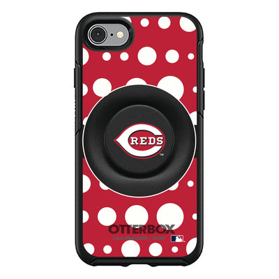 Cincinnati Reds Otter + Pop Symmetry Case - Polka Dots