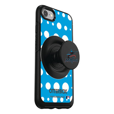 Miami Marlins Otter + Pop Symmetry Case - Polka Dots
