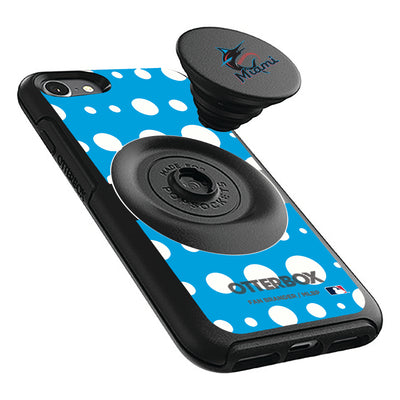 Miami Marlins Otter + Pop Symmetry Case - Polka Dots