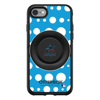 Miami Marlins Otter + Pop Symmetry Case - Polka Dots