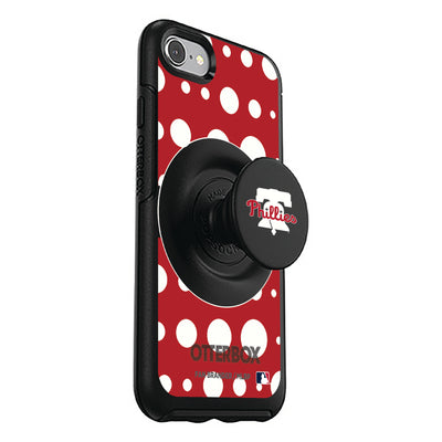 Philadelphia Phillies Otter + Pop Symmetry Case - Polka Dots