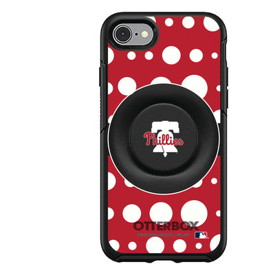 Philadelphia Phillies Otter + Pop Symmetry Case - Polka Dots