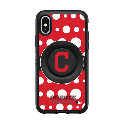 Cleveland Indians Otter + Pop Symmetry Case - Polka Dots