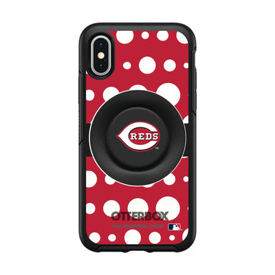 Cincinnati Reds Otter + Pop Symmetry Case - Polka Dots