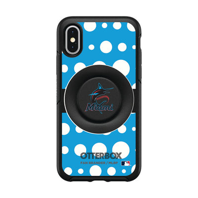 Miami Marlins Otter + Pop Symmetry Case - Polka Dots