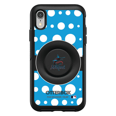 Miami Marlins Otter + Pop Symmetry Case - Polka Dots