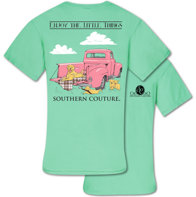 Southern Couture "Love the Little Things" Ladies T - Mint