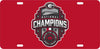 UGA National Championship "Back To Back" RED Vehicle Plate