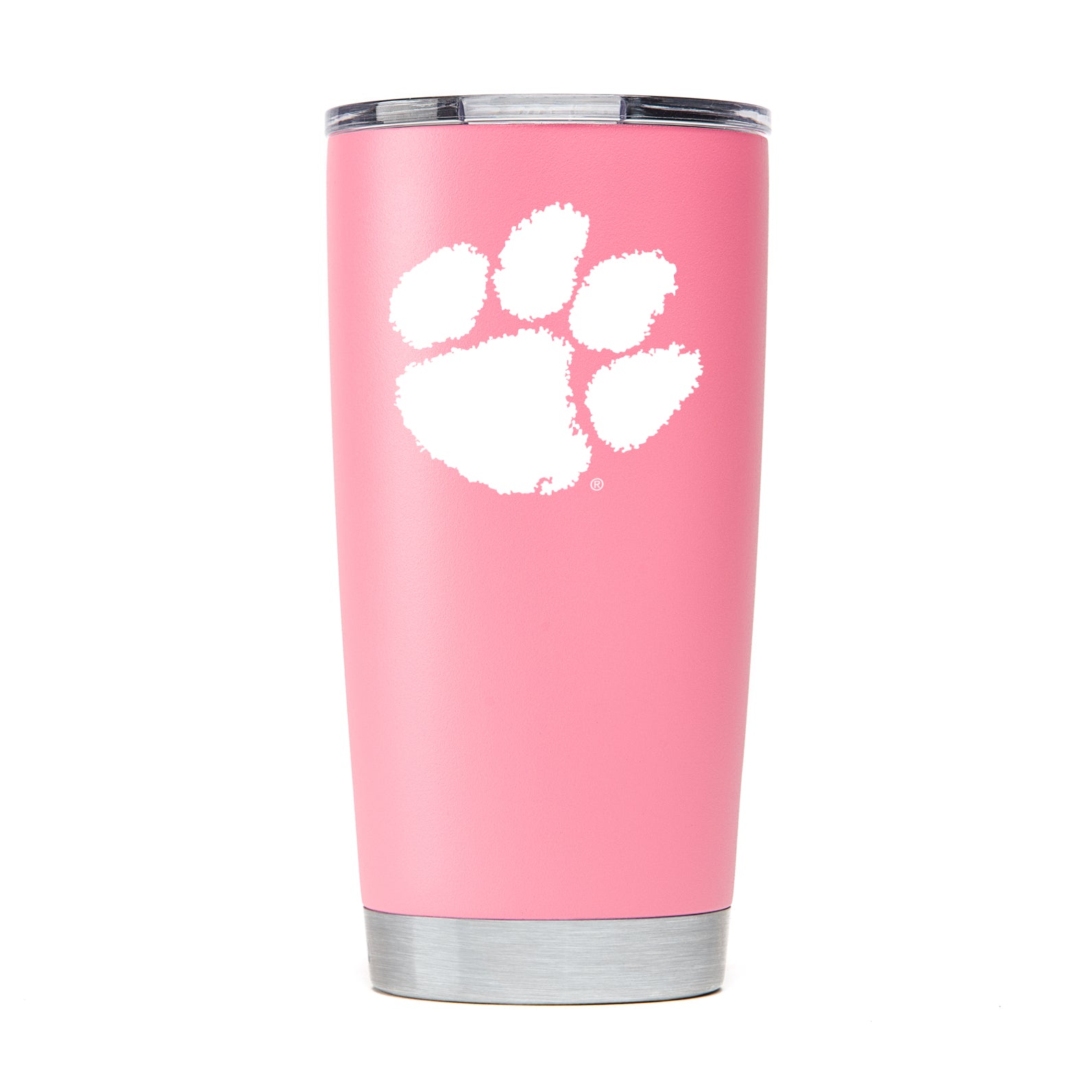 Clemson Nation -  Pink Powder Coated 20oz