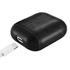 Monmouth Hawks Primary Mark design Black Apple Air Pod Leather Case