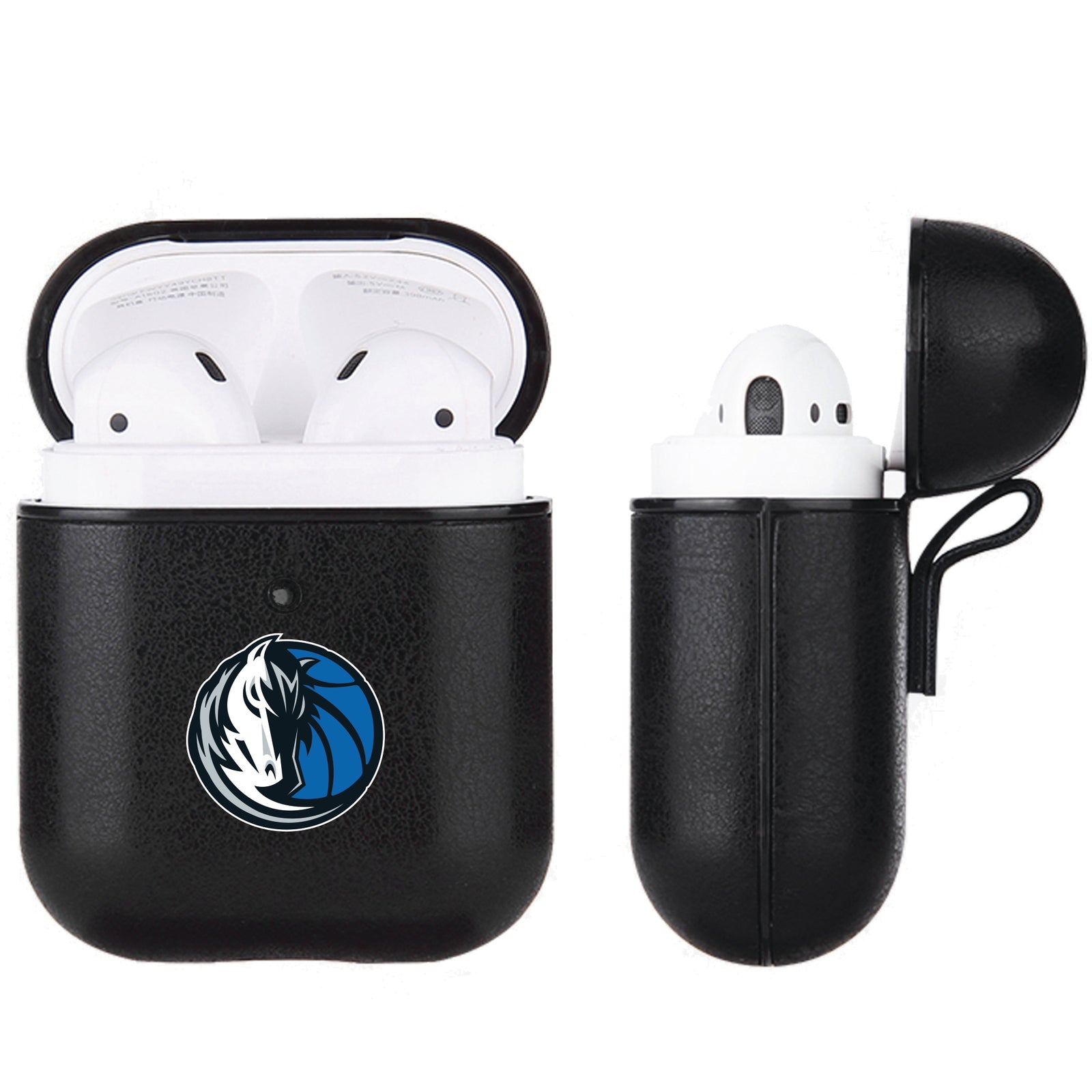 Dallas Mavericks Black Apple Air Pod Leather Case