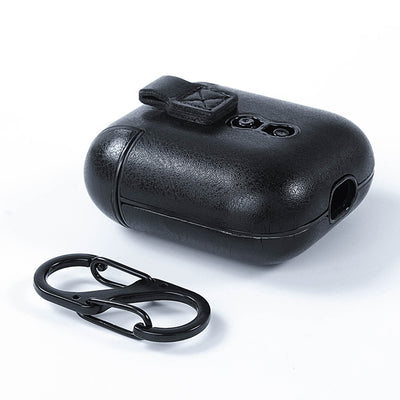 Spelman College Jaguars Primary Mark design Black Apple Air Pod Leather Case
