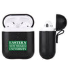 Eastern New Mexico Greyhounds Primary Mark design Black Apple Air Pod Leather Case