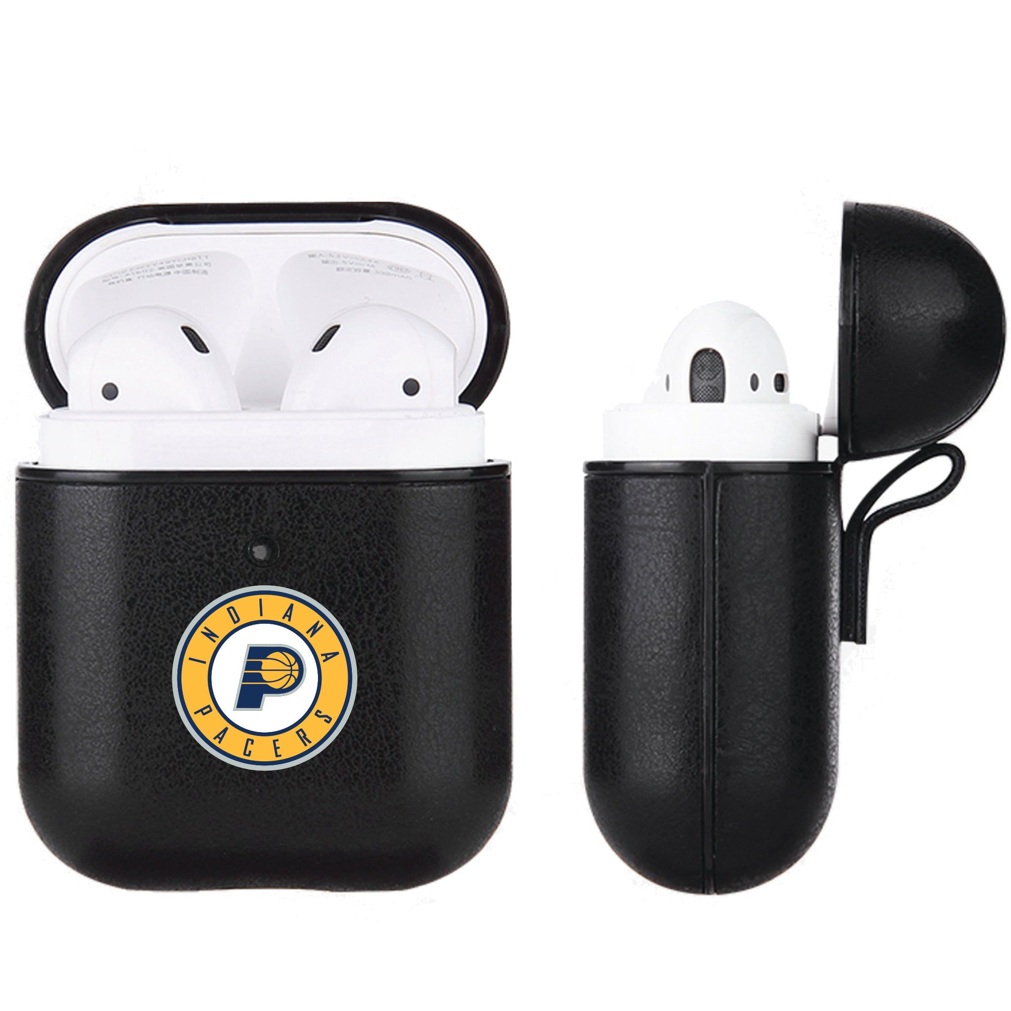 Indiana Pacers Black Apple Air Pod Leather Case