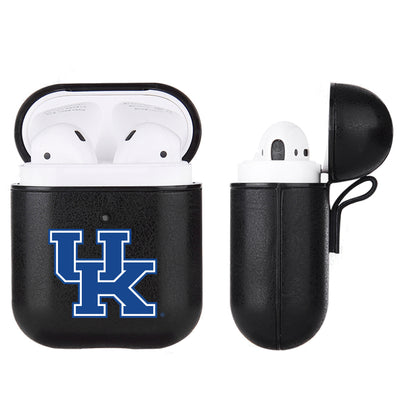 Kentucky Wildcats Primary Mark design Black Apple Air Pod Leather Case