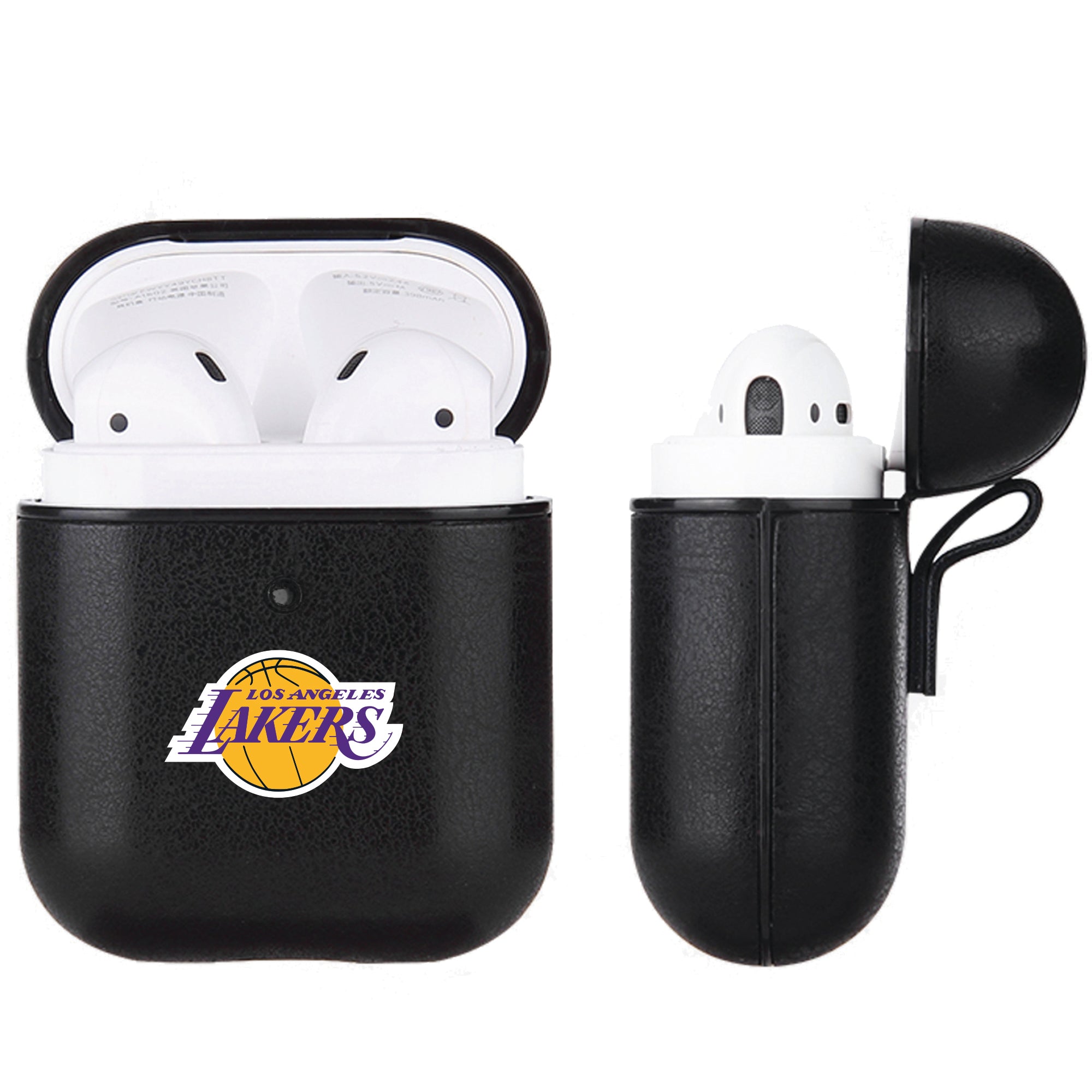 LA Lakers Black Apple Air Pod Leather Case