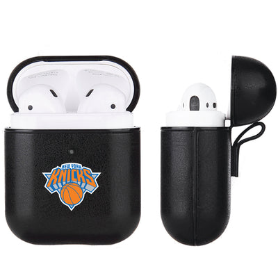 New York Knicks Black Apple Air Pod Leather Case