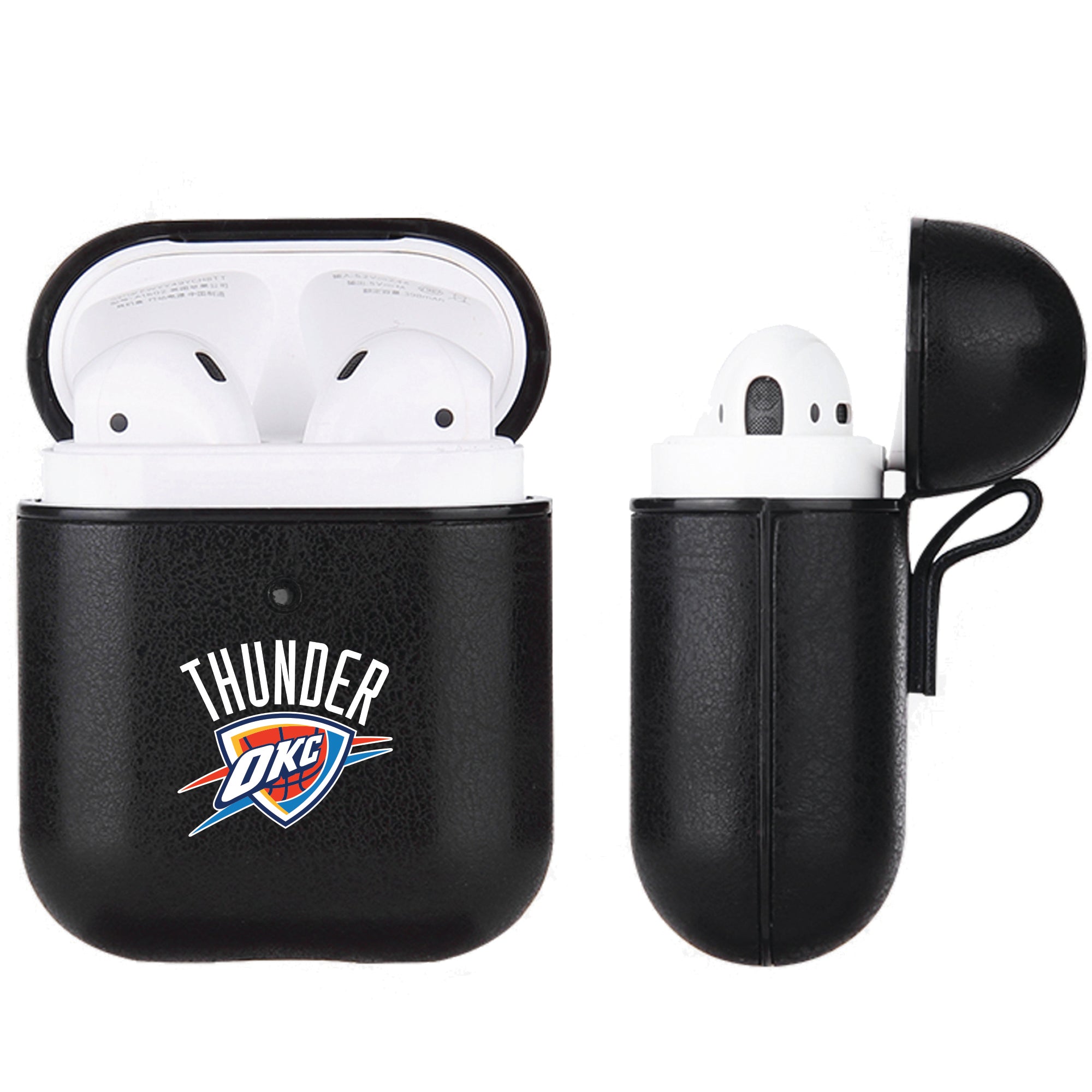 Oklahoma City Thunder Black Apple Air Pod Leather Case