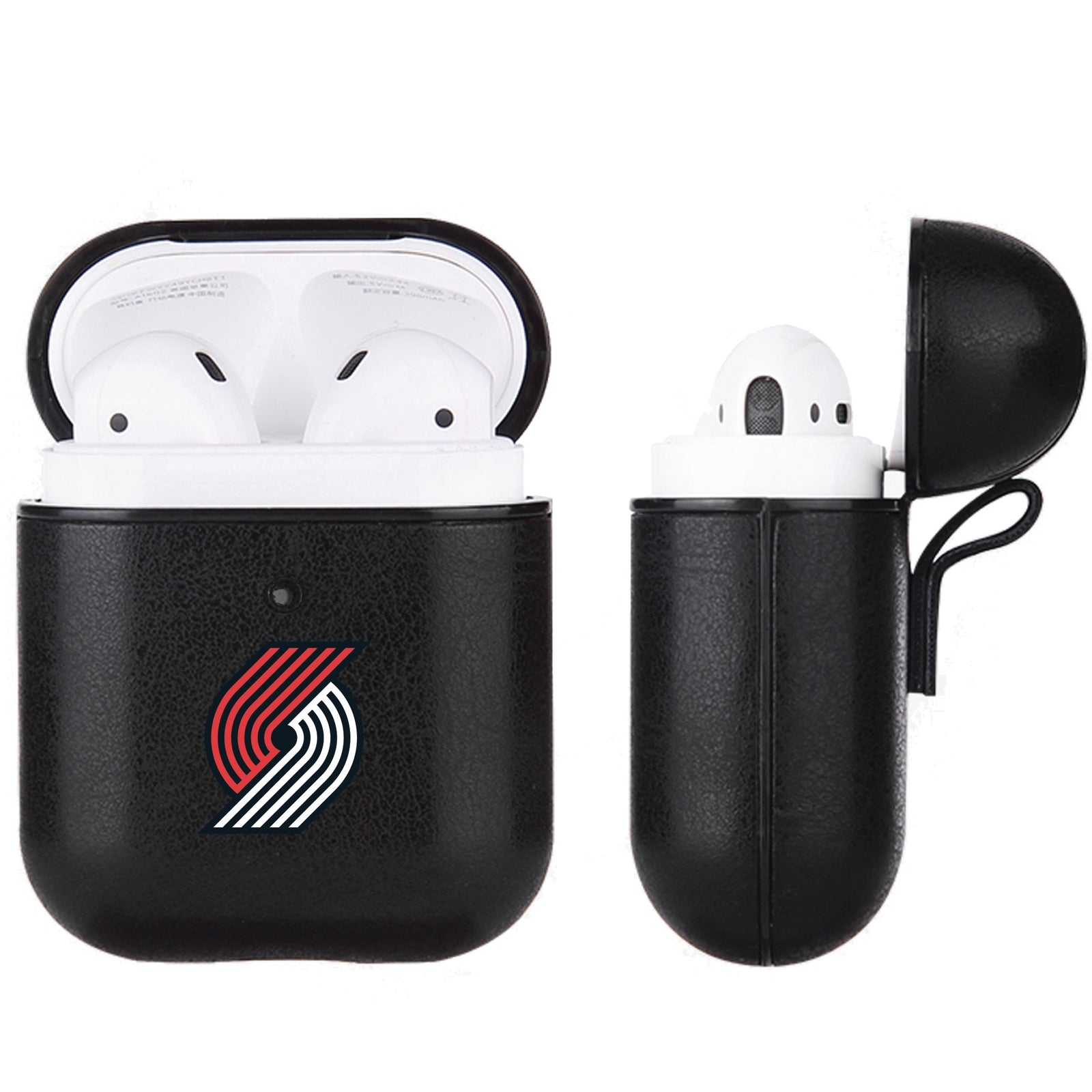 Portland Trailblazers Black Apple Air Pod Leather Case