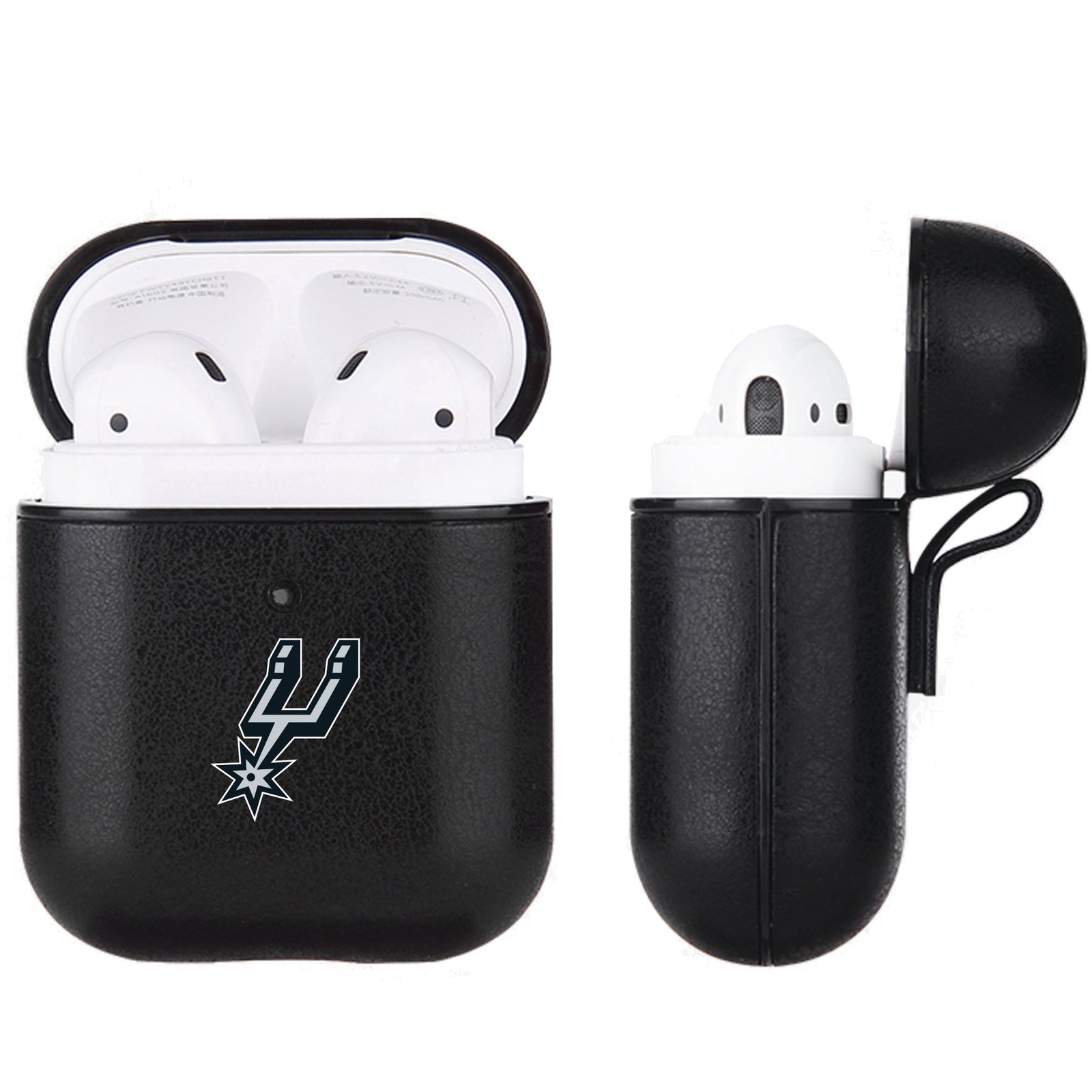 San Antonio Spurs Black Apple Air Pod Leather Case