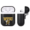 West Virginia State Univ Yellow Jackets Primary Mark design Black Apple Air Pod Leather Case