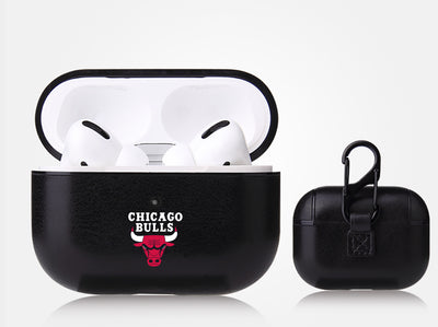 Chicago Bulls Black Apple Air Pod Pro Leatherette